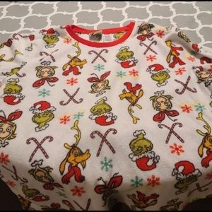 The grinch pajama long sleeve top